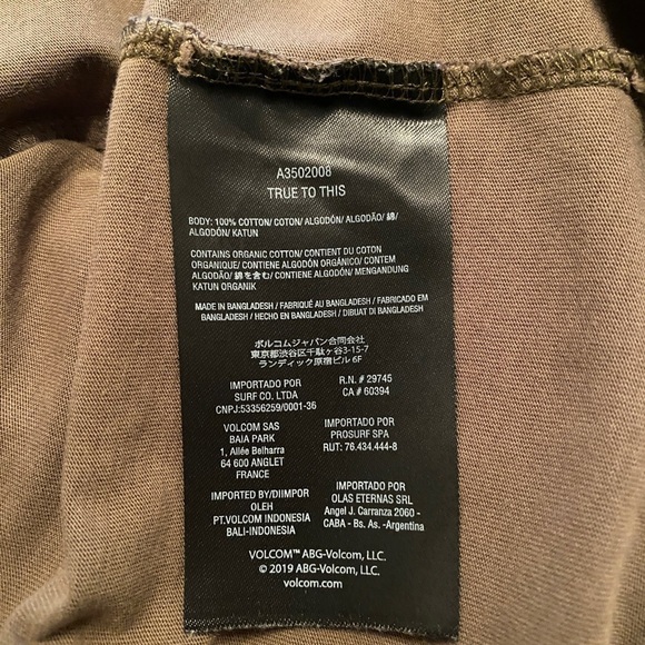 VOLCOM Stone “Together There is More of Us” Tee Shirt S/P Small - Picture 6 of 6